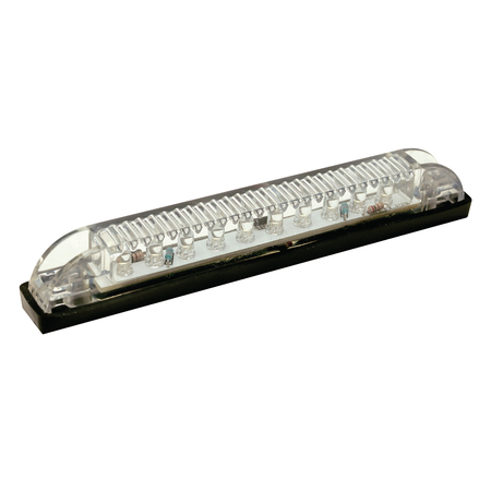 SEACHOICE White LED Underwater Light Strip, 10 LEDs, 20 Lumens, 6" L x 1/2" W 3011